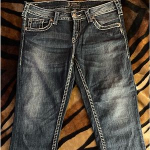 Silver Aiko Capri Jeans